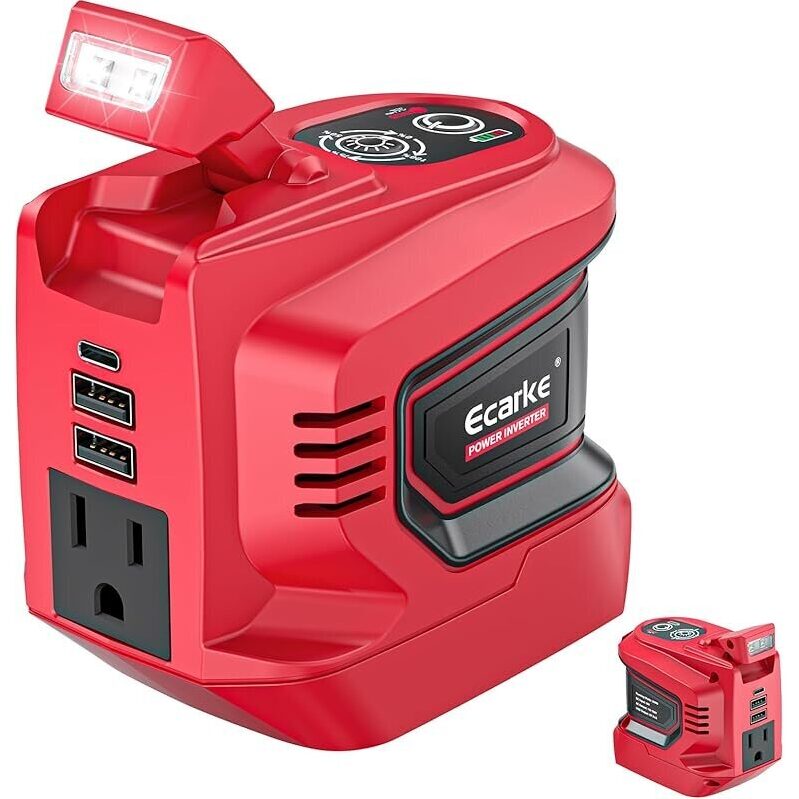 Powerful 200W Inverter for Milwaukee 18V Battery - Compact & Versatile