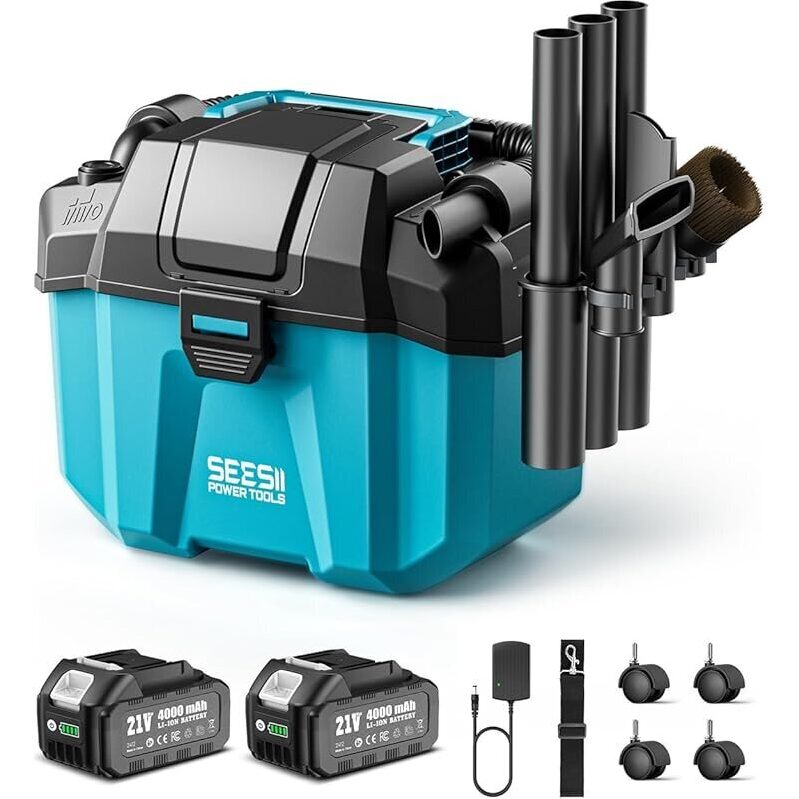 Powerful Seesii 3-in-1 Cordless Vacuum with Dual Batteries