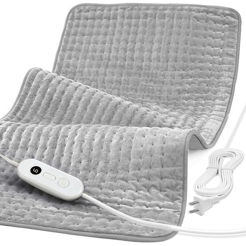 Extra Large 17x33-in Heating Pad with 6 Fast Heating Settings - Ideal for Muscle Relief