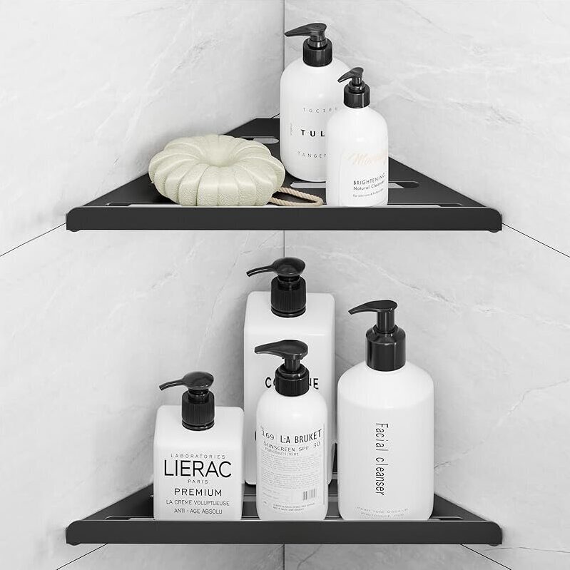 Fikoksol Corner Shelf Triangle Shower Caddy (2-Pack)