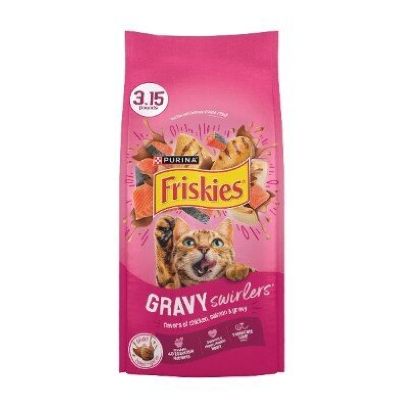 Friskies Gravy Swirlers Cat Food, 3.15 lb - Delicious Chicken Flavor