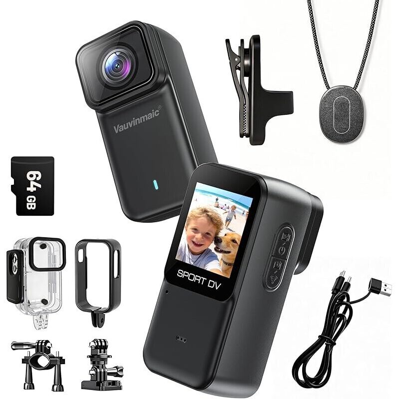 Portable Vauvinmaic M21 4K Body Camera with WiFi - Ultimate Video Quality