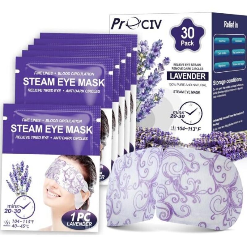 30 Pack Lavender Steam Eye Mask - 50% Discount