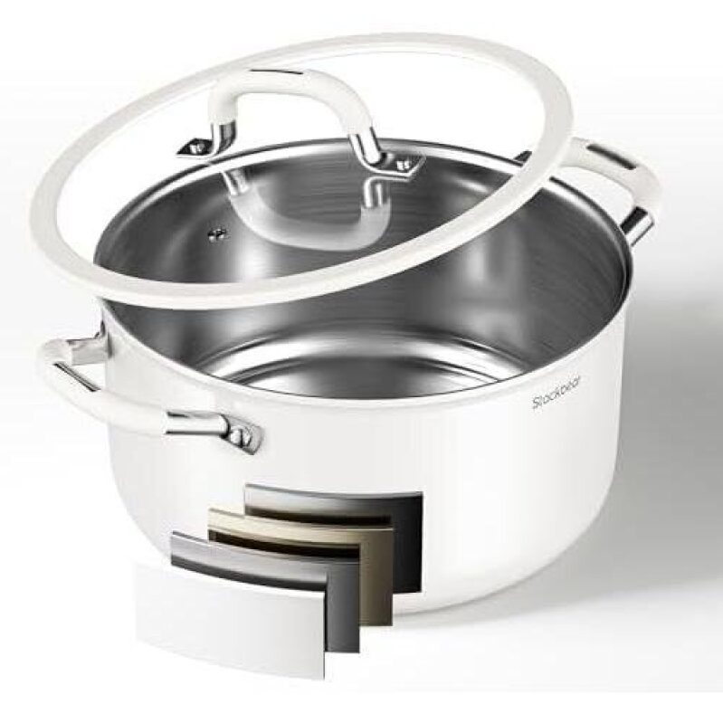 Stockpeer 6 Quart Stainless Steel Pot - High-End Cooking Made Affordable