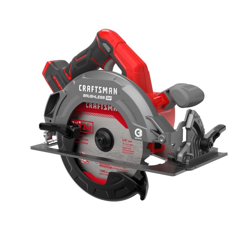 Powerful Craftsman V20 RP Cordless Circular Saw - 7-1/4 Inch Bare Tool