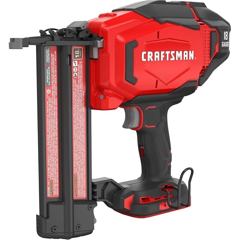 Powerful Craftsman V20 Cordless Brad Nailer - 18GA, High Efficiency