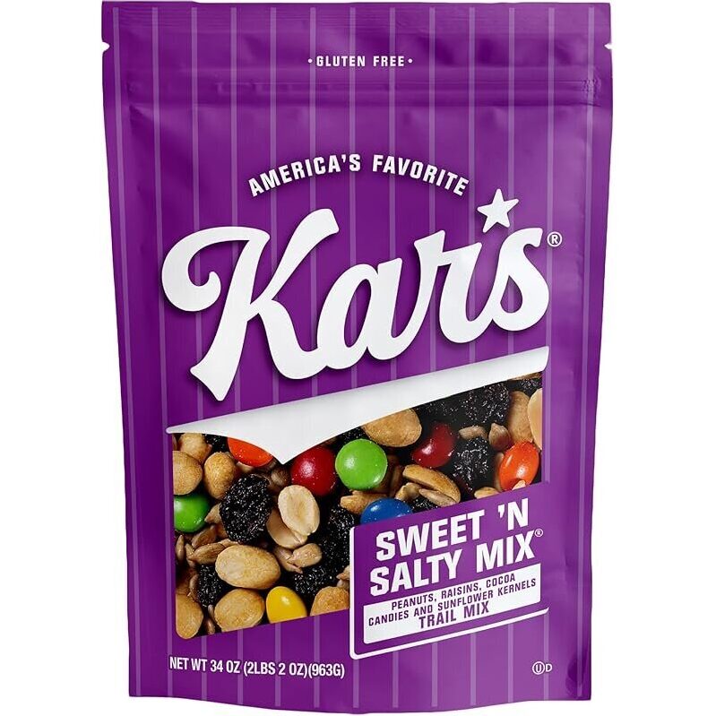 Kars Nuts Sweet 'N Salty Trail Mix 34oz - Perfect for On-the-Go Snacking