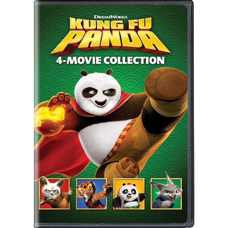 Kung Fu Panda 4-Movie Collection DVD: Family Fun Awaits