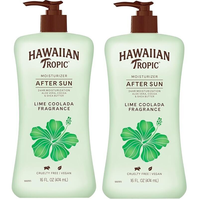 Hawaiian Tropic Lime Coolada After Sun Lotion 2-Pack, 16oz