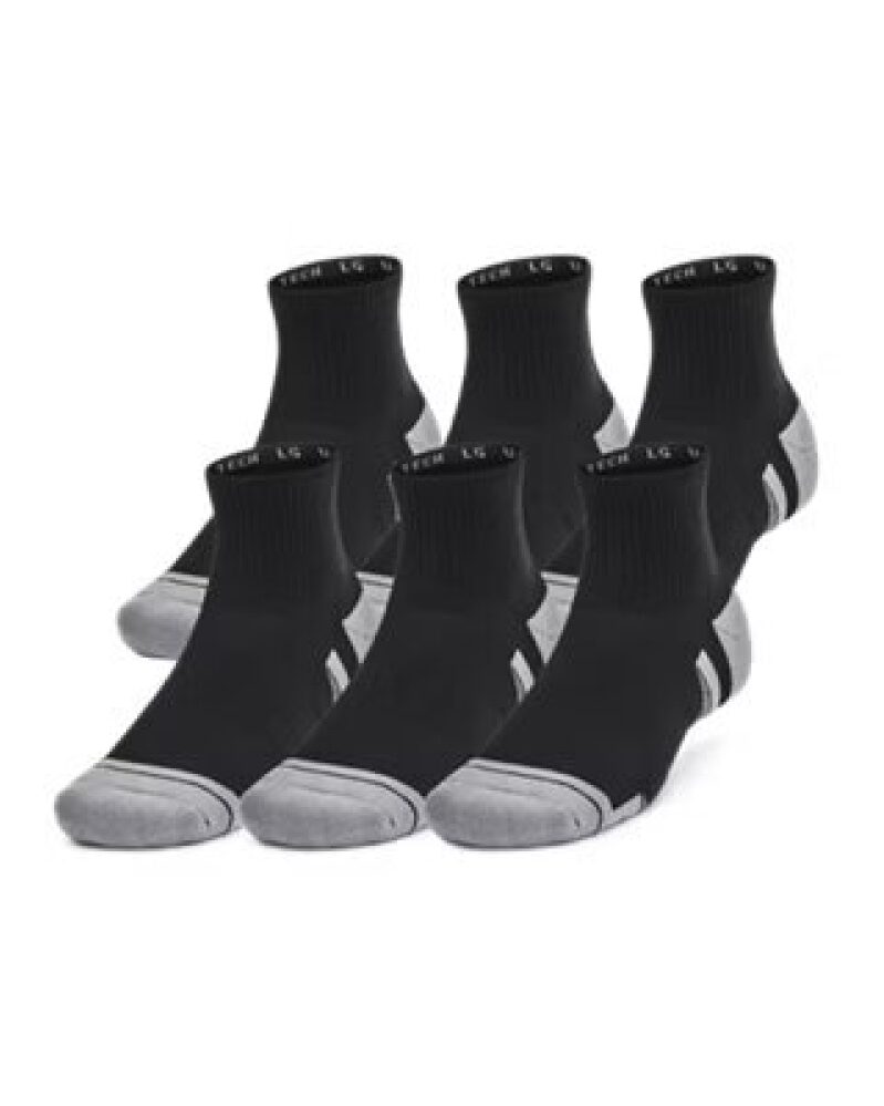 Under Armour UA Performance Tech Unisex 6-Pack Quarter Socks - Ultimate Comfort