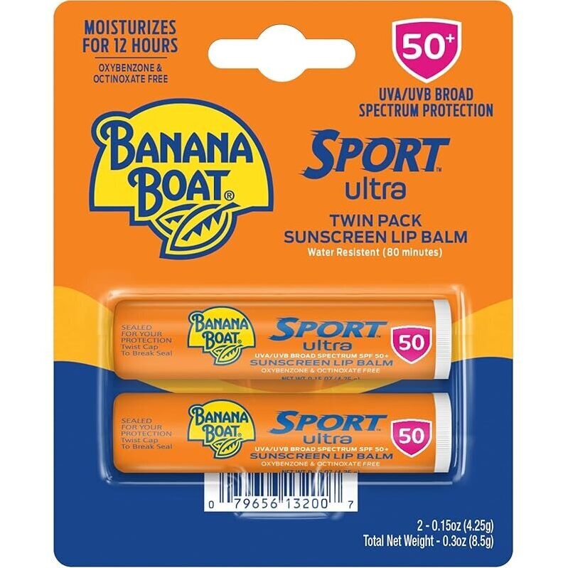 2-Pack Banana Boat Sport Ultra SPF 50 Lip Sunscreen