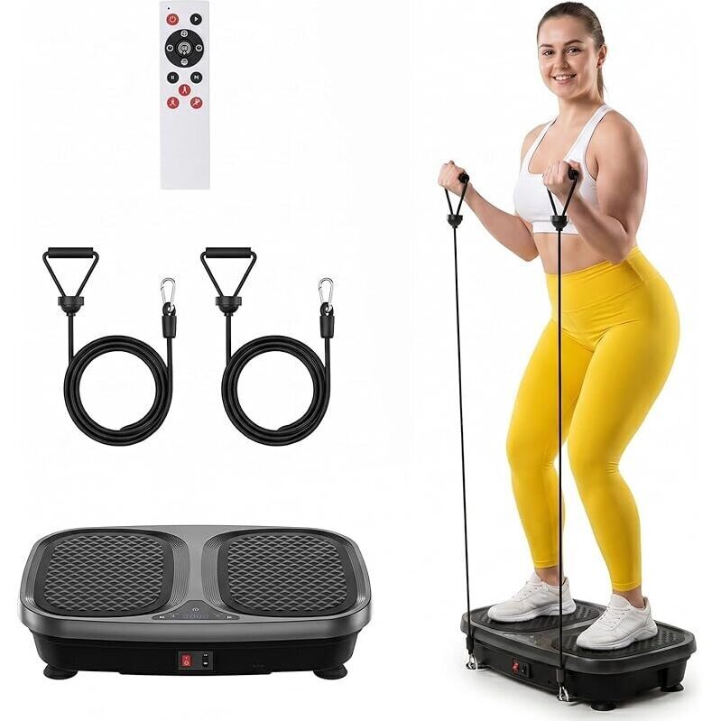NEWBULIG Vibration Plate: Home Full Body Workout Machine with LED Touch Screen