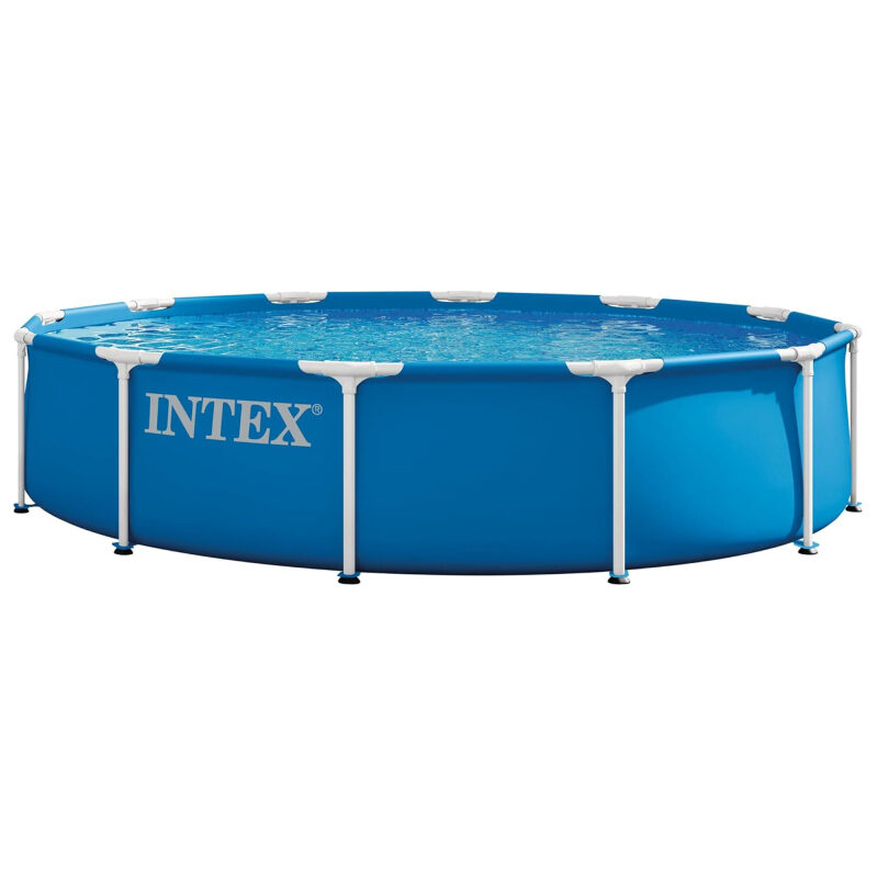 INTEX 12ft x 30in Metal Frame Above Ground Pool - Best Value for Summer Fun