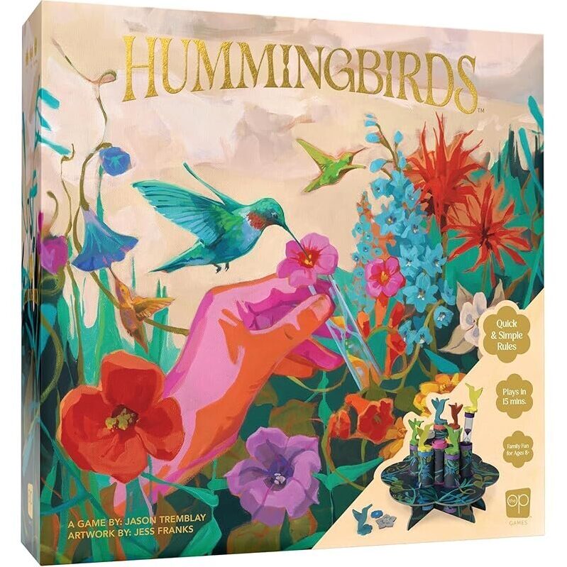 Hummingbirds Push Your Luck Dexterity Party Board Game