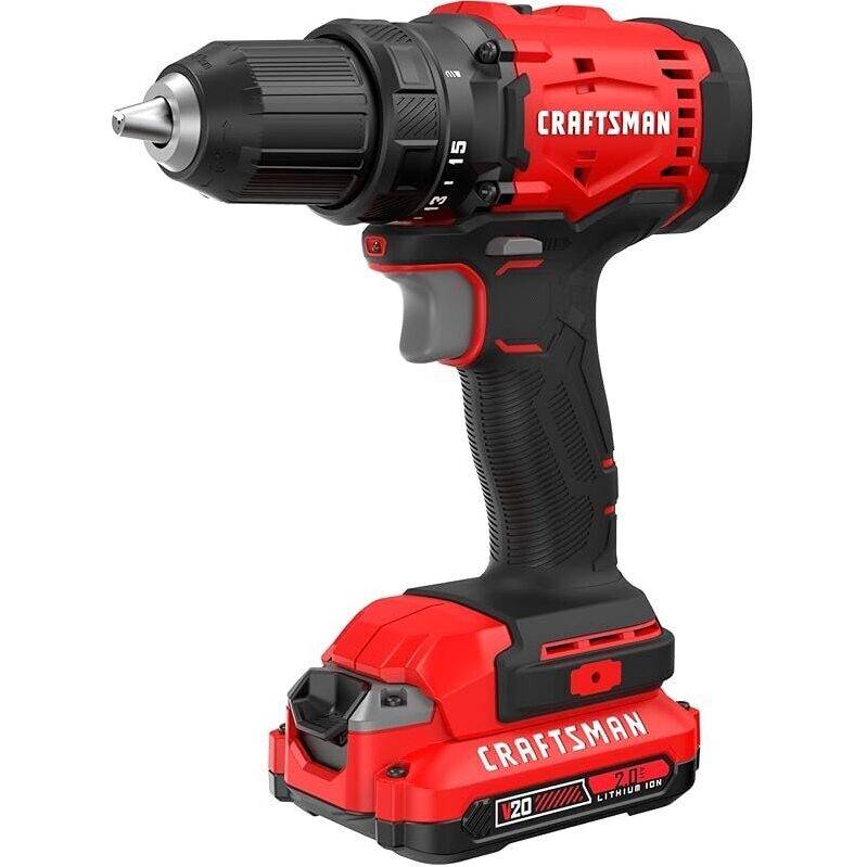 Craftsman V20 1/2-in Cordless Drill Set: Power and Efficiency