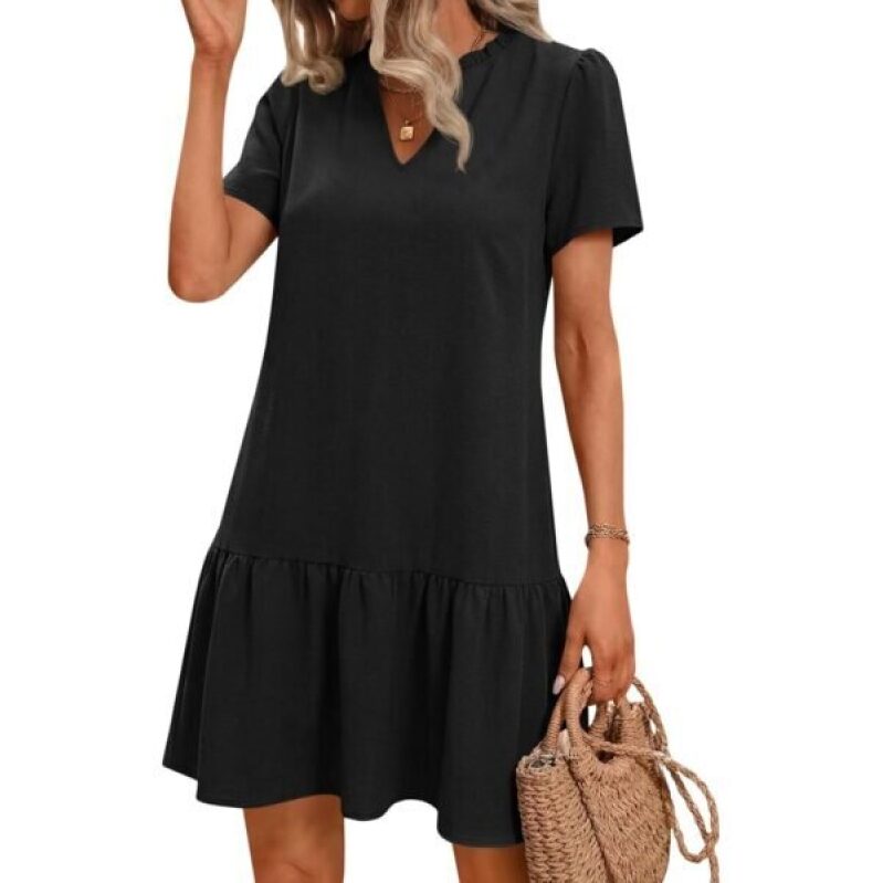 Wenrine Womens Casual Mini Dress - 30% Off