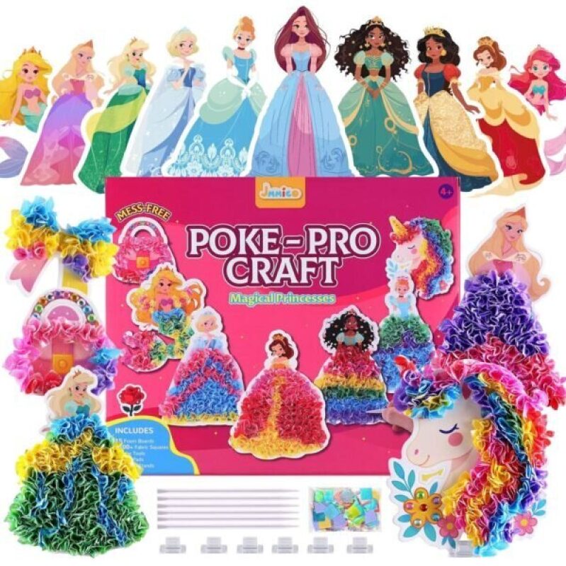 Poke-in-Pro Art Kits for Girls - Ideal Easter and Birthday Gifts for Ages 4-8