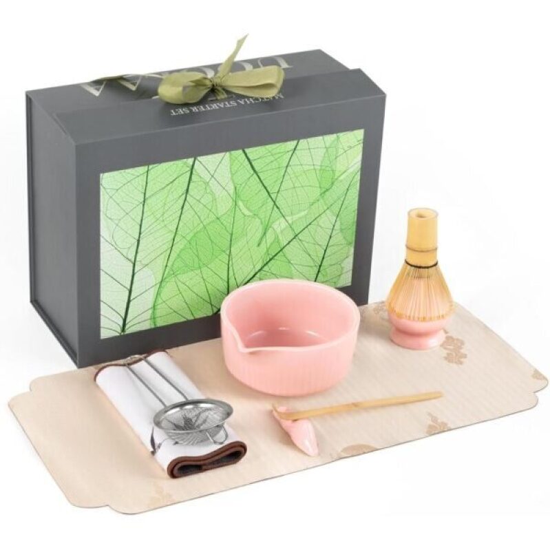 Pink Traditional Matcha Set - 50% Off, Ideal Gift