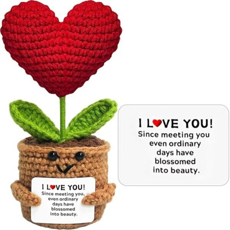 Heart Crochet Flower: Perfect Gift for Anniversary, Birthday, or Special Occasion
