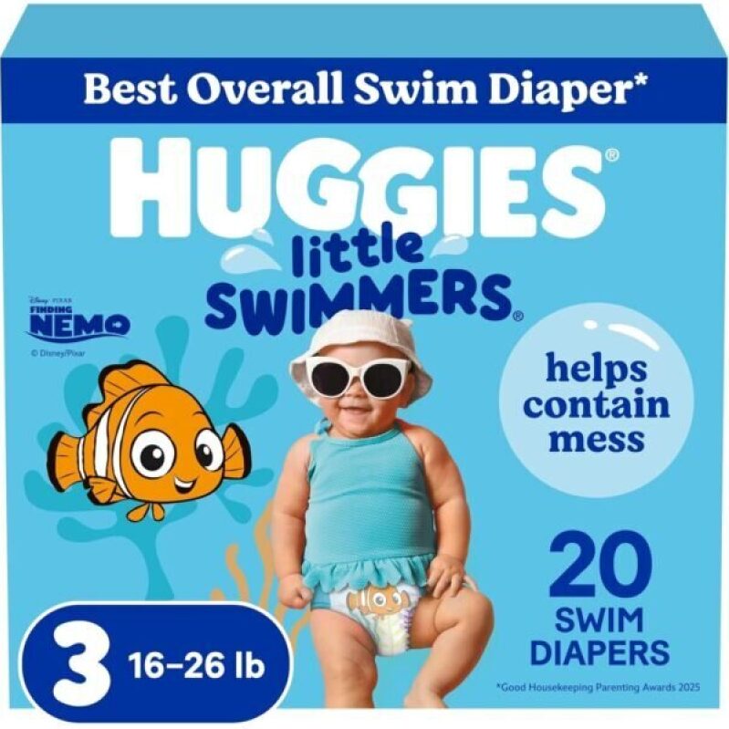 Huggies Little Swimmers Disposable Swim Diapers, Size 3, 20 Count - Best Deal