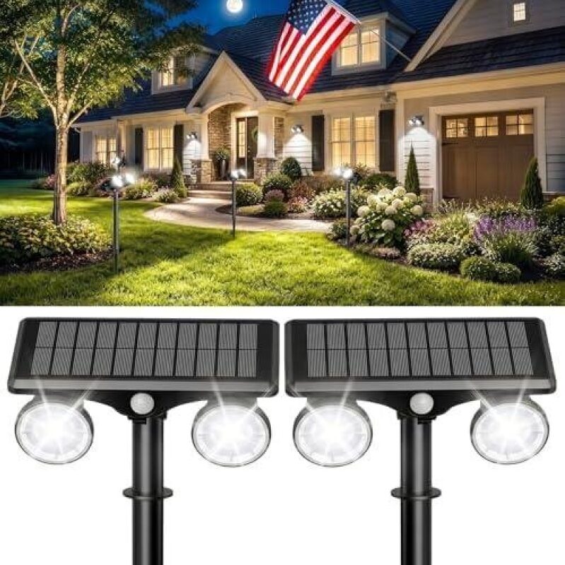 Outdoor Solar Lamp Set - 48% Off, 2-Piece