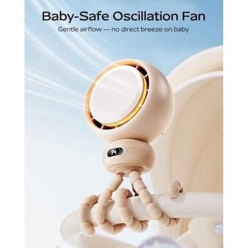 Mini Oscillation Fan for Strollers - 50% Discount