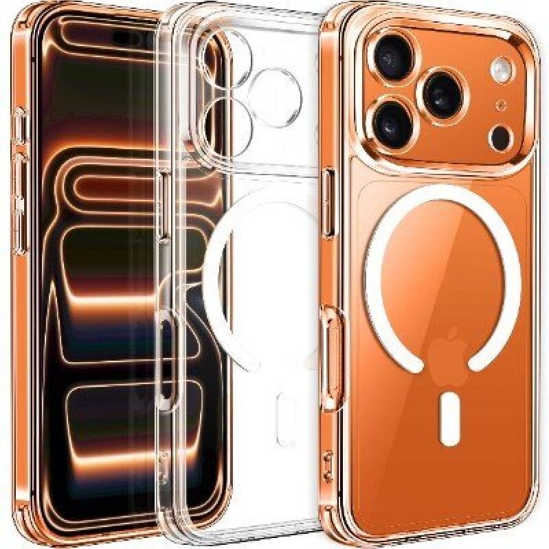 Magnetic Protective Case for iPhone 17 Pro - Rose Gold