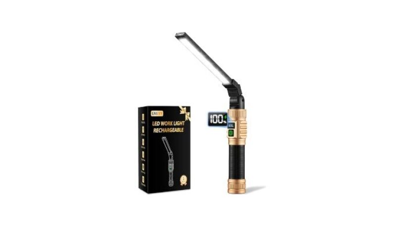 LNRYY Magnetic Work Light: 1500 High Lumens Rechargeable LED Work Light