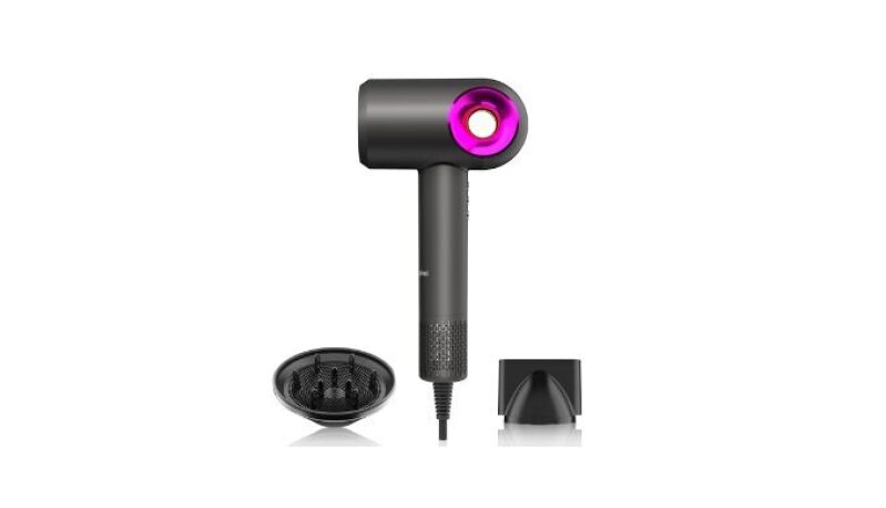 High-Speed Ionic Low Noise Blow Dryer - Fast Drying with Diffuser