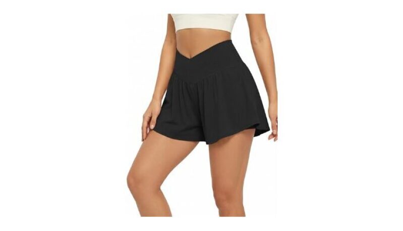 gaimoliso Women's 2-in-1 Flowy Workout Shorts