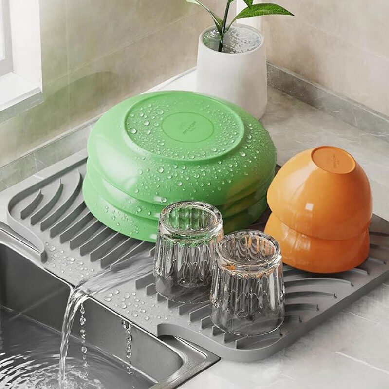 Silicone Kitchen Drainer Mat - Prime Deal!