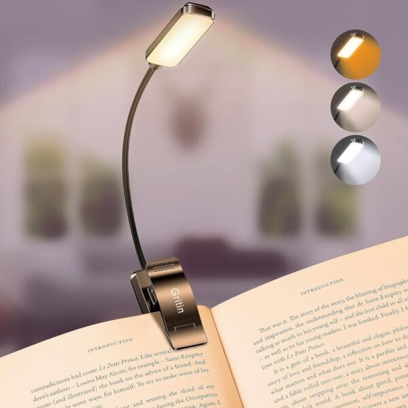 Gritin 9 LED Rechargeable Book Light - Affordable Reading Solution