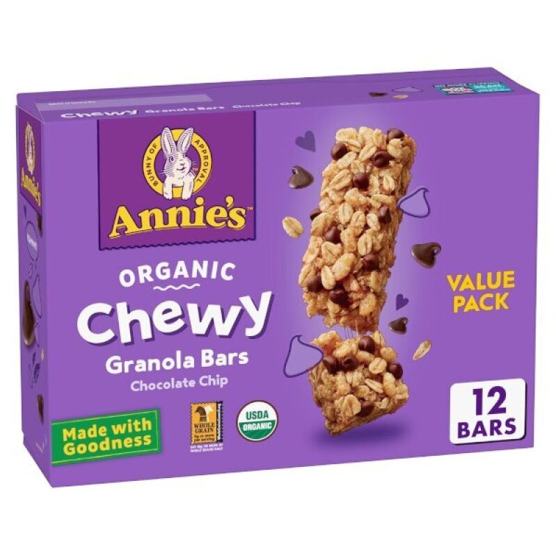 Annie's Organic Chewy Granola Bars Chocolate Chip - 12 Count