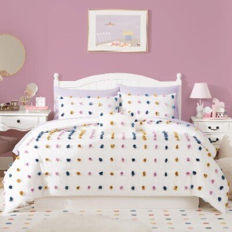 Geniospin Twin Size Bedding Set - Colorful Floral Comfort
