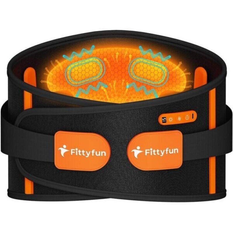 Fittyfun Cordless Heating Pad for Back with Massager - 50% Discount