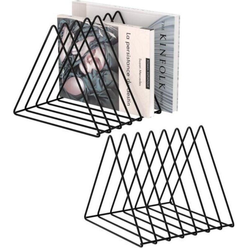 Urban Deco Triangle Desk Organizers Metal Wire Magazine Holder