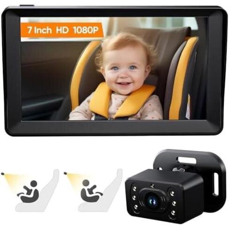 Affordable Dual 7-Inch 360° Car Monitors - 62% Discount