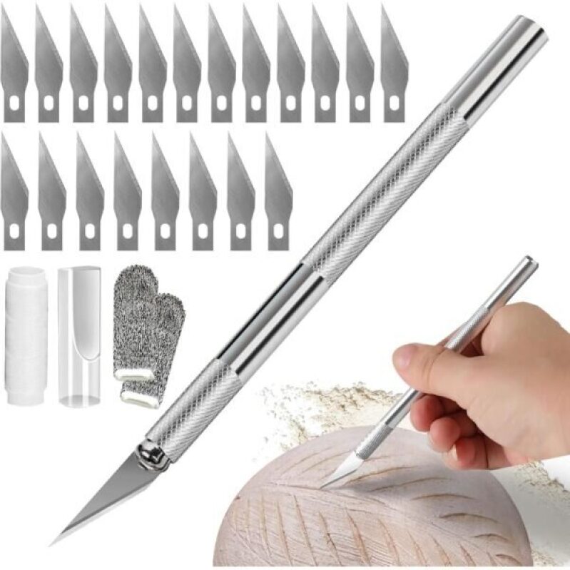 High-Quality Bread Lame for Artisan Baking – 21 Blades, Safety Cover, and Finger Sleeves