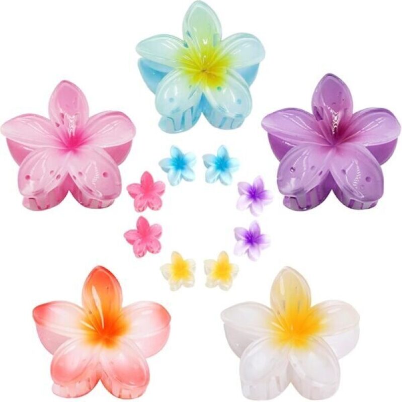 Miniluck Flower Hair Claw Clips - 5 Large & 8 Small, 50% Off
