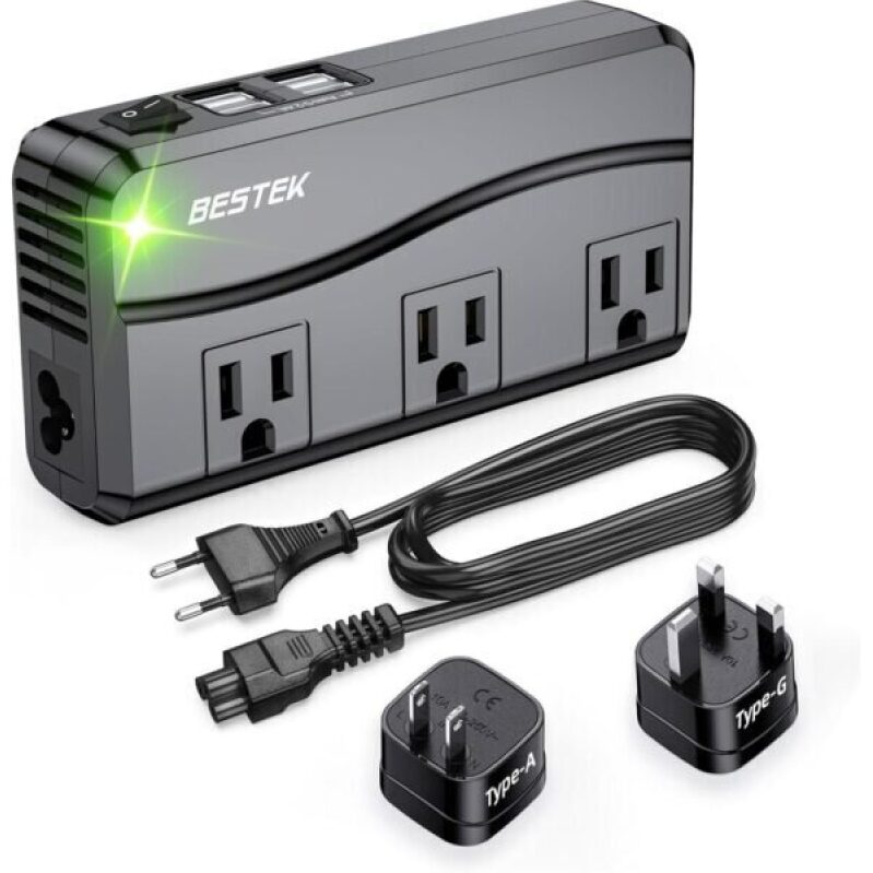 BESTEK Universal Travel Adapter with 4-Port USB Charging