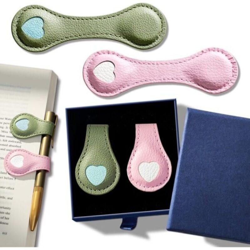Magnetic Leather Bookmarks with Gift Box - 50% Off
