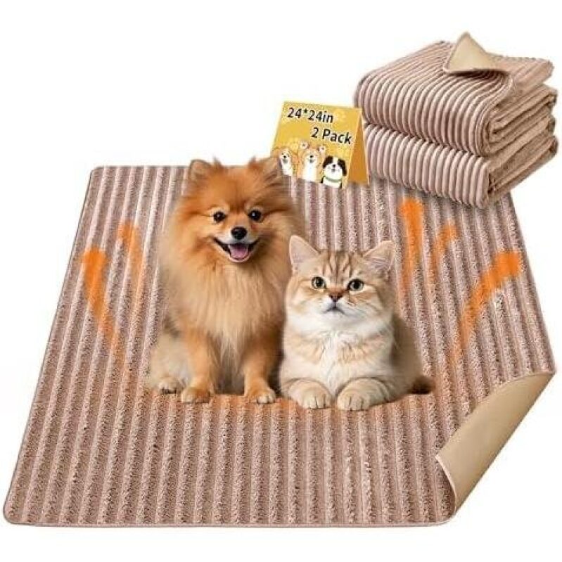 High-Quality Pet Pads - 50% Off, 24in, Flannel, Waterproof, Non-Slip, Absorbent