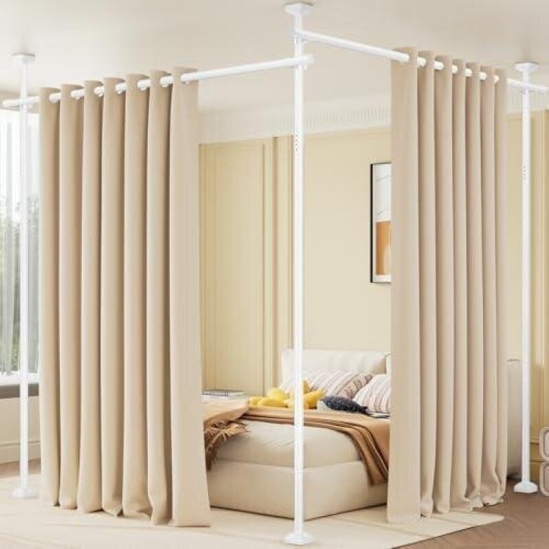 Bonpally Adjustable Heavy Duty Partition Rod 40% OFF