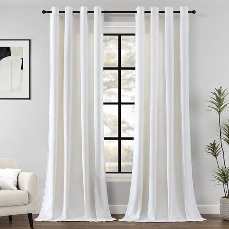 Luxurious Velvet Blackout Curtains - 52x84 Inches, 2 Panels