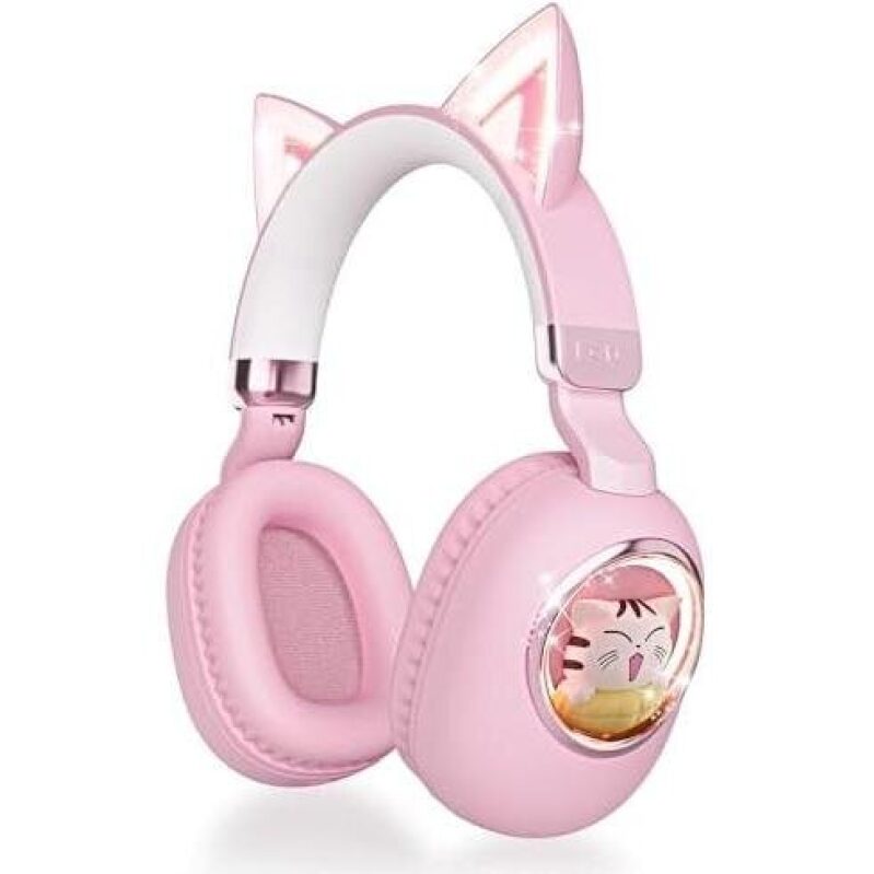 Cute Cat Ear Bluetooth Headphones with Noise Cancellation - 49% Off