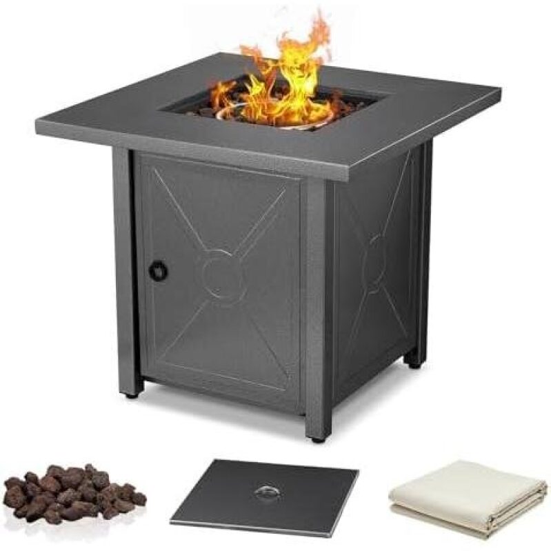 28-Inch Propane Fire Pit Table - 50% OFF