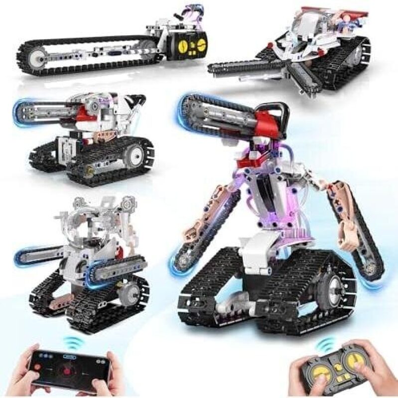 5 in 1 STEM/419 Remote Control Assembly Robot - 50% OFF