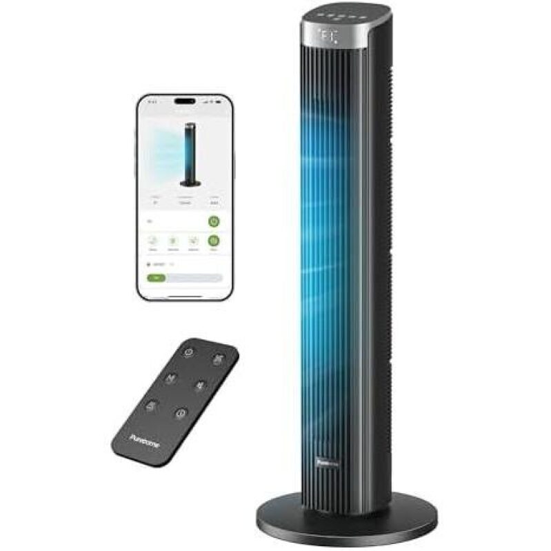 Smart 36-inch Tower Fan with APP and Voice Control - 55% OFF