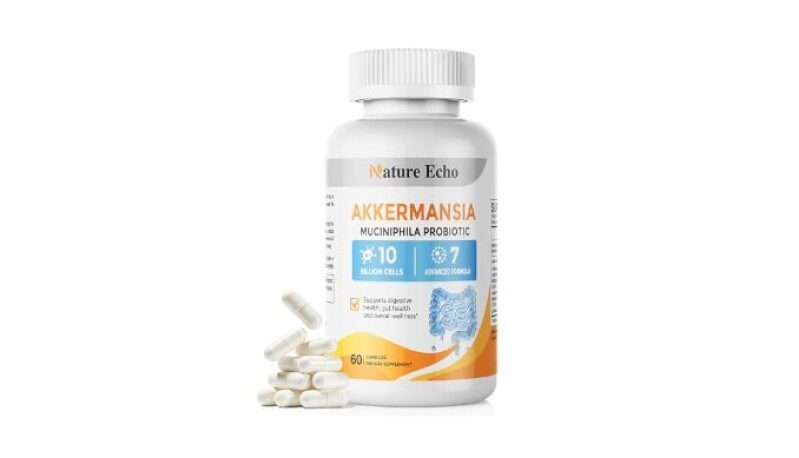 Nature Echo Akkermansia Probiotic Supplement - 10 Billion Cells for Gut Health