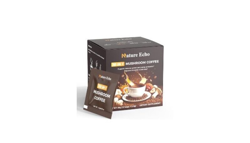 Nature Echo 10 in 1 Mushroom Coffee: Boost Focus & Energy Naturally